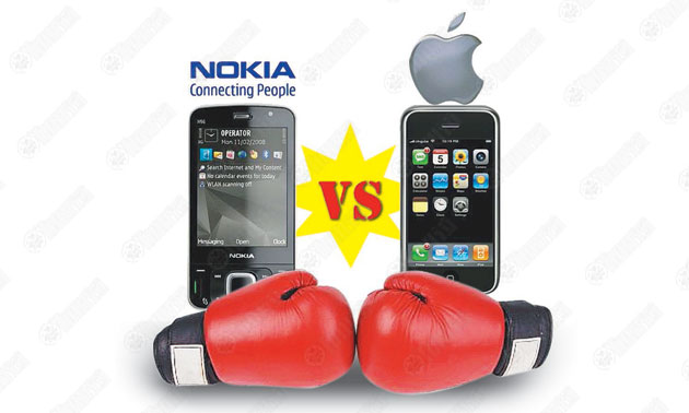 Nokia VS Apple ใครจะอยู่ใครจะไป