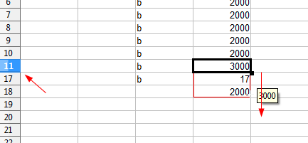 LibreOffice3.5 แก้ไขปัญหาการ copy ผ่าน cell ที่ถูกซ้อน